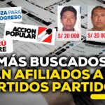 Nueve partidos políticos tienen entre sus afiliados a 35 requisitoriados